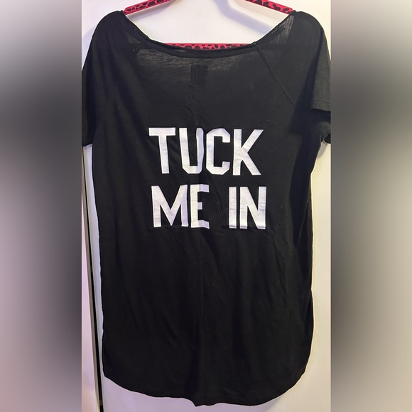 Y2K I only sleep In Pink sleep shirt rhinestones it’s past my bedtime - Picture 2 of 8